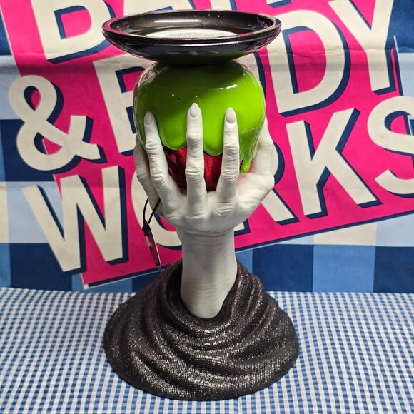 BBW Disney Villain Evil Queen Poison Apple Large 3 Wick Candle Pedestal Holder - Picture 3 of 5